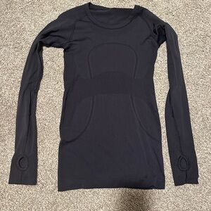 lululemon run swiftly tech long sleeve navy